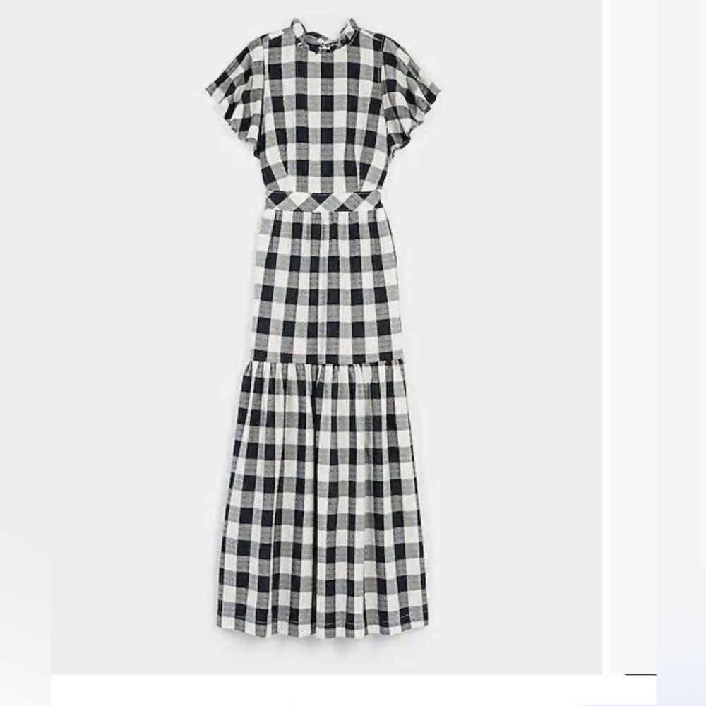 Express long dress Lady Gang Gingham size 00